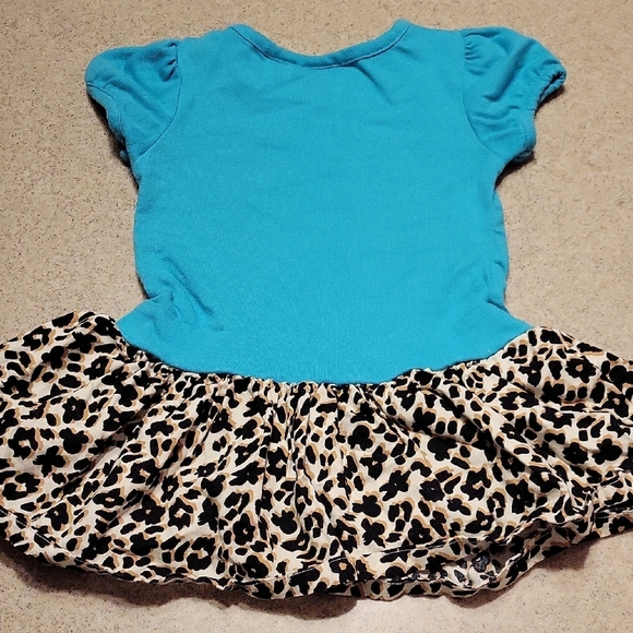 Disney Minnie Mouse Blue and Leopard Dress - Picture 6 of 6
